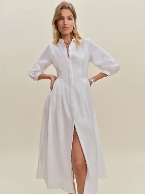 Reformation Tara Linen Dress